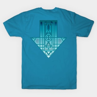 Teal Geometric Arrow T-Shirt